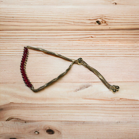 Bracelets Red and Green stones